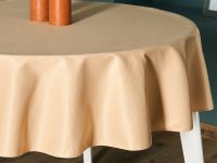 Скатерть круглая Золотой экрю/Golden Ecru