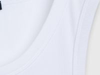 Базовая майка в рубчик, Белый