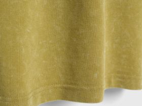 Поло из хлопка с эффектом стирки, Зеленый