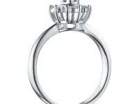 Классическое кольцо из белого золота э0912кц07153800_pink