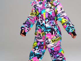 Комбинезон текстильный с полиуретановым покрытием для девочек