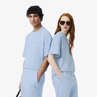 Футболка Lacoste унисекс свободного кроя из органического хлопка