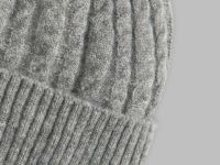 Вязаная шапка унисекс с подкладкой