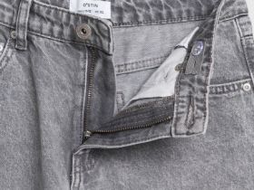 Джинсы Straight для девочек, Серый