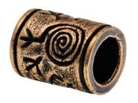 Бусина для темляка с орлами, бронза