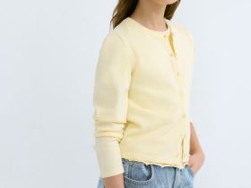 Кардиган для девочек, Желтый