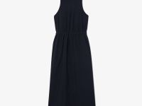 Женское платье-миди Lacoste с вырезом и эластичным поясом