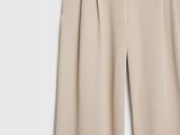 Широкие брюки с эластичным поясом, Бежевый