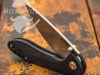 Складной нож CJRB Feldspar, сталь D2, рукоять G10, черный