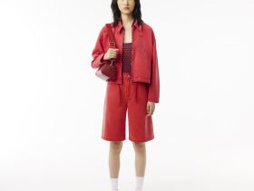 Женская джинсовая куртка Lacoste свободного кроя