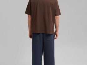 Футболка объемного кроя из джерси