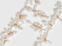 Двойное колье с искусственным жемчугом, Мультицвет