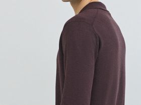 Поло с длинным рукавом, Фиолетовый