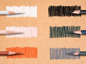 Набор карандашей угольных цветных HIMI 8 шт