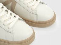 Кеды из натуральной кожи с мехом, Белый