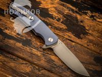 Складной нож CJRB Taiga, сталь D2, рукоять G10, Blue