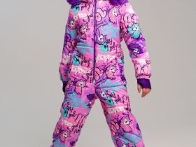 Комбинезон текстильный с полиуретановым покрытием для девочек