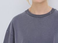 Футболка оверсайз с эффектом стирки, Серый