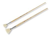 Кисть щетина №6 веерная Гамма "Студия" длинная ручка