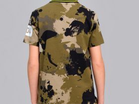 Джемпер трикотажный с воротником поло для мальчиков