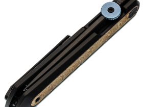 Складной нож Kizer Quoll, сталь S45VN, рукоять Titanium&Titanium Damascus