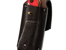 Нож Узбекский средний складной, сталь VG-10, рукоять G10 красный