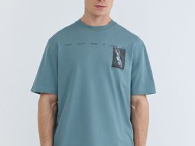 Футболка с принтом, Зеленый