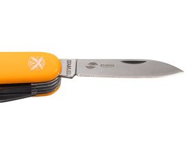 Нож перочинный Stinger 89 мм, 15 функций, оранжевый, в блистере