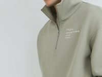 Толстовка с воротником-стойкой на молнии, Желтый