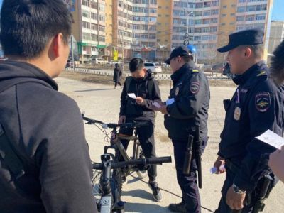 Полицейские Якутска провели мероприятие по профилактике краж велосипедов