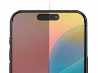 Защитное стекло uBear Extreme Nano Shield для Apple iPhone 16 с чёрной рамкой