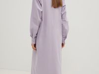 Платье прямого кроя с хлопком