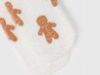 Пушистые носки с рисунком для девочек, Белый