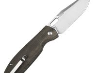 Складной нож CJRB Prado, сталь AR-SFII, рукоять микарта, зеленый