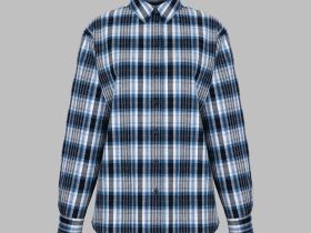 Рубашка из хлопковой фланели в клетку