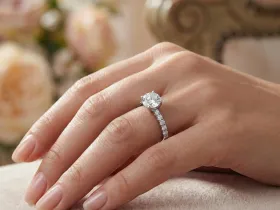 Кольцо из белого золота э4712кц09182000