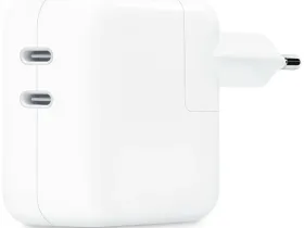 Сетевое зарядное устройство Apple 35W Dual USB-C Port (White) (MNWP3)