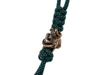 Темляк  малый синий с бусиной "Спрут"