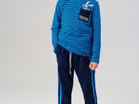 Комплект трикотажный для мальчиков: фуфайка (футболка с длинными рукавами), брюки