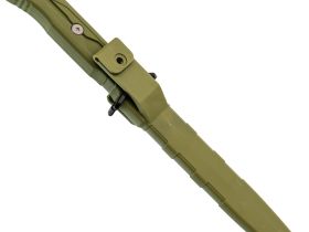 Тактический нож Mr.Blade Leshiy serrated stonewash, сталь AUS-8, рукоять OD Green Elastron