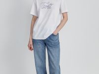 Футболка с принтом из хлопка