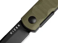 Складной нож Kizer Bamboo, сталь Nitro-V, рукоять G10, хаки