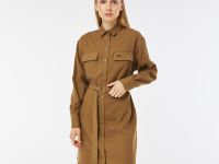 Платье Lacoste стандартного кроя с длинными рукавами и поясом