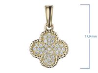 Подвеска из желтого золота э0312пд04220303