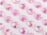 Наклейки акриловые MESHU "Pink pearls", 10*32см, стразы, 119 наклеек