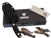 Походный нож Trivisa Aubergine-BG, сталь 14C28N, рукоять G10, черный