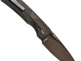 Складной нож TuoTown Themis DLC, сталь T14N, рукоять Black Crystal Ti