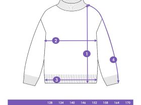 Свитер трикотажный для девочек