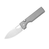 Складной нож Kizer Little Ringbo, сталь AEB-L, рукоять алюминий, серый