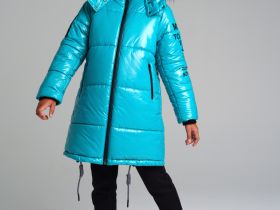 Пальто текстильное с полиуретановым покрытием для девочек